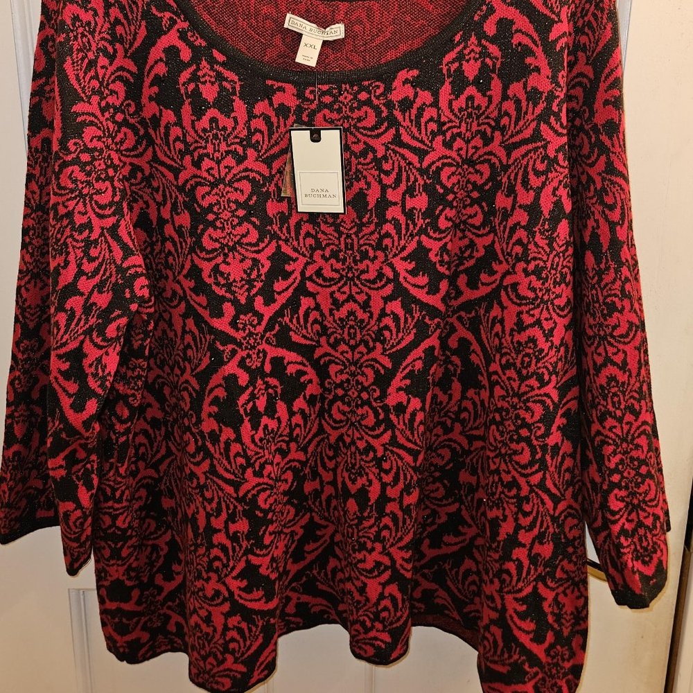 Black and red sweater-NWT